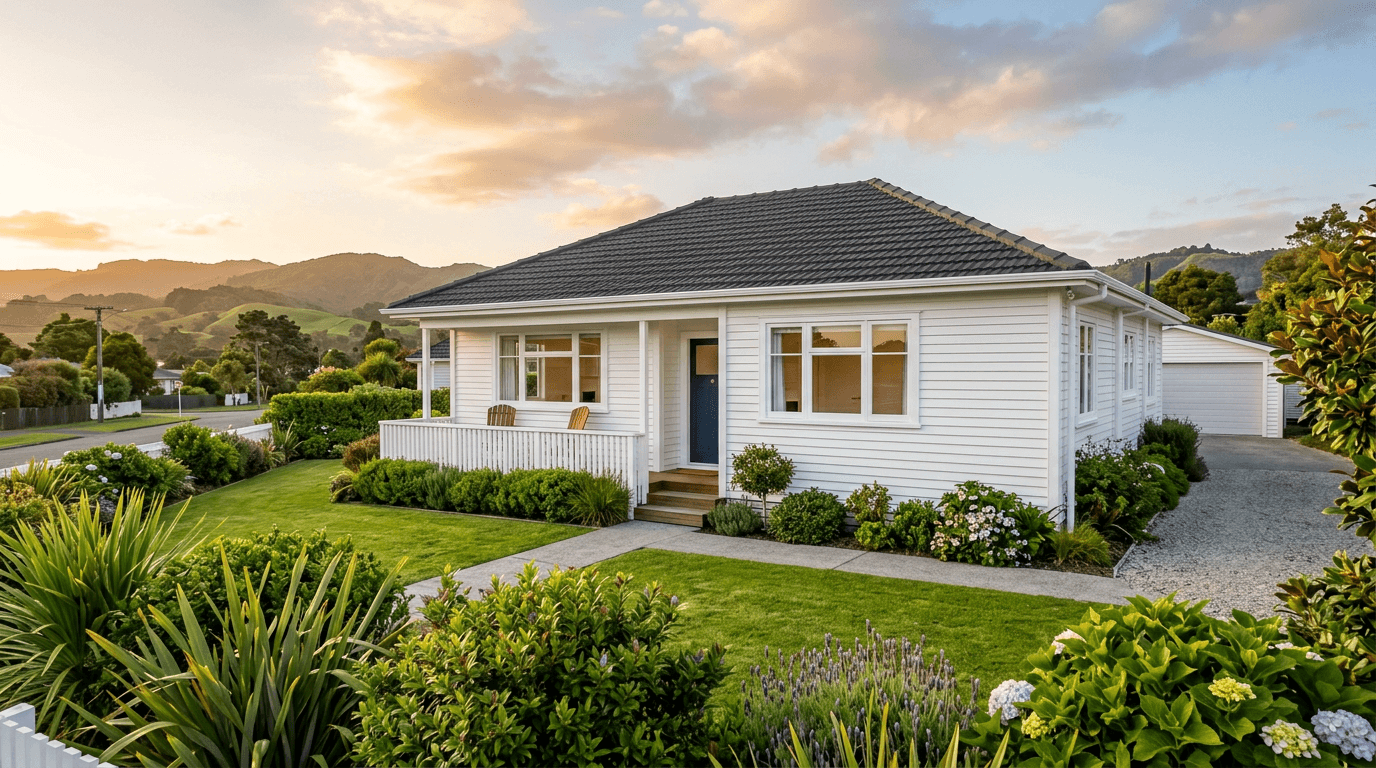 Clean Auckland home exterior